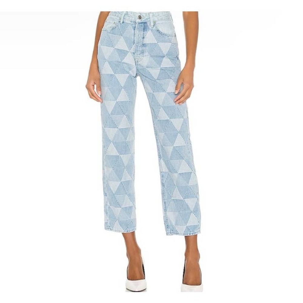 GRLFRND Mica Crop Jeans In Pieces Of Us Sz 27